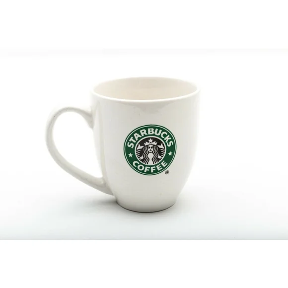 Starbucks 2007 Coffee Mug Green Siren Mermaid Retired Logo 14 oz White  Classic